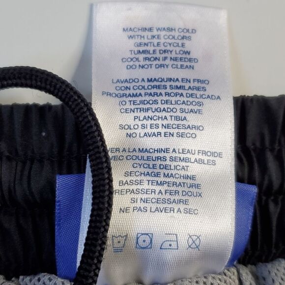 L REEBOK BLACK ZIP MESH POCKETS TRACK PANTS LARGE - Picture 9 of 9